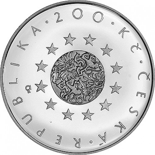 Stříbrná pamětní mince 200 Kč předsednictví EU